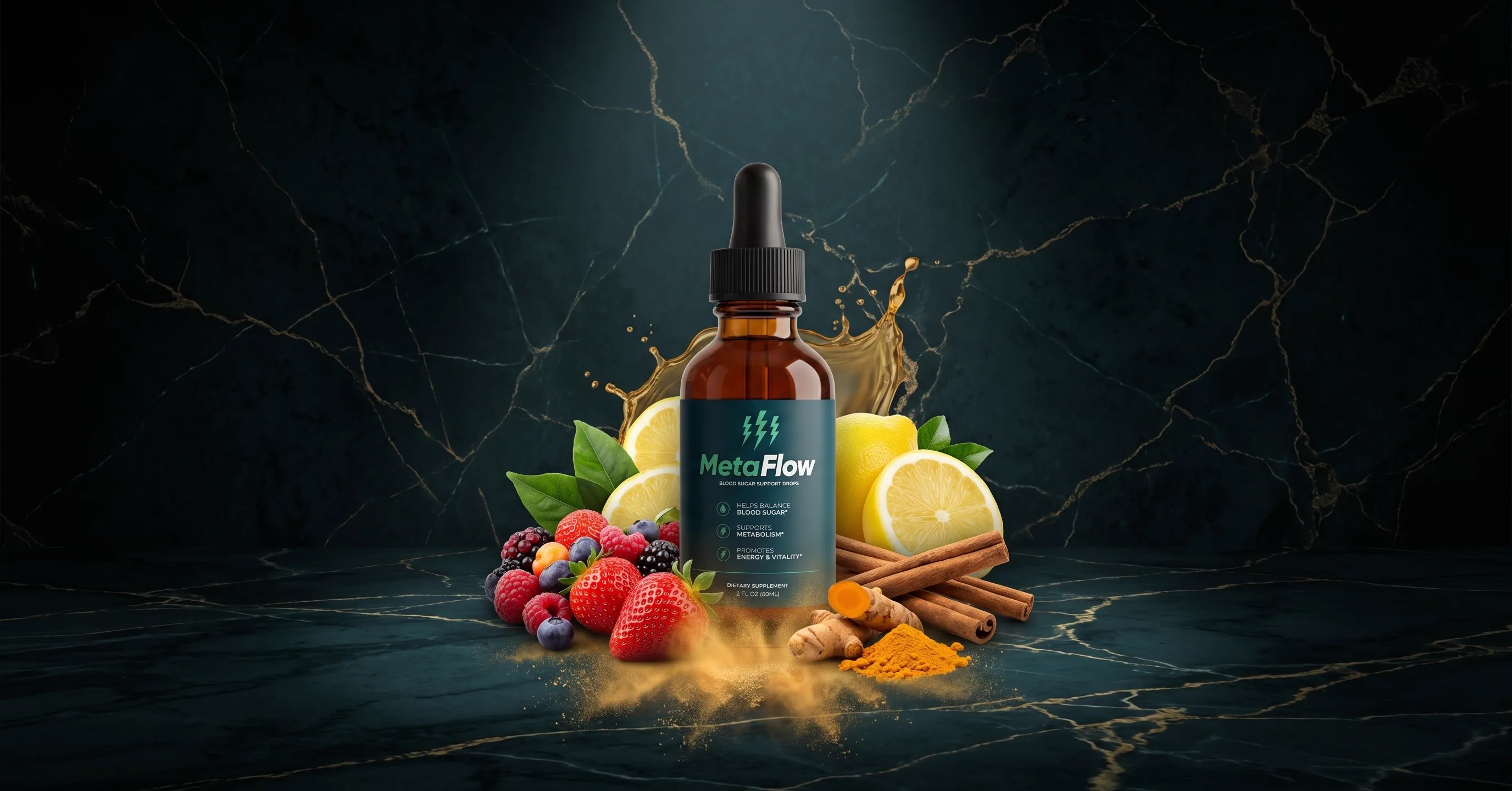 MetaFlow blood sugar ingredients Cinnamon Bitter Melon Turmeric